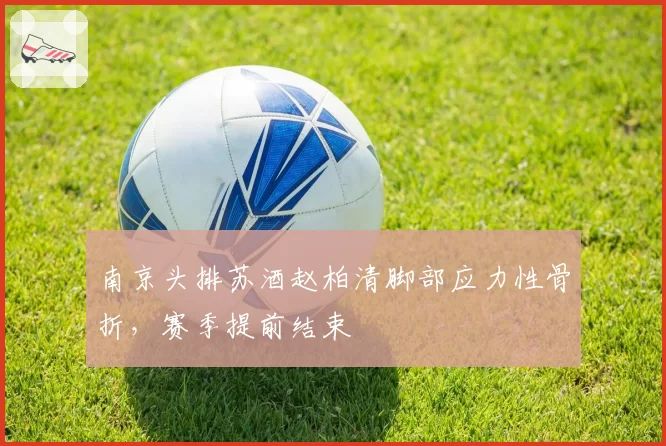 南京头排苏酒赵柏清脚部应力性骨折,赛季提前结束